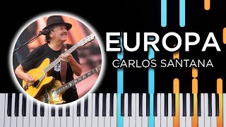 Video thumbnail of "Europa (Carlos Santana) - Piano Tutorial"