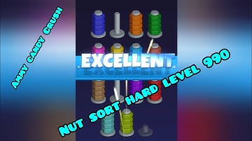 Nut sort color puzzle Hard Level 990