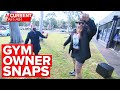 Gym owner snaps after questions about ignoring lockdown rules | A Current Affair