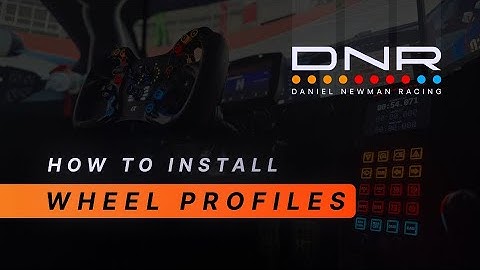 DNR Steering Wheel LED Profile - SimHub Installation (Daniel Newman Racing)