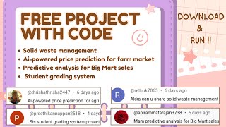 FREE PROJECT WITH CODE TAMIL ✅WASTE MANAGEMENT, BIG MARKET SALES, PRICE PREDICTION & STUDENT GRADING screenshot 4