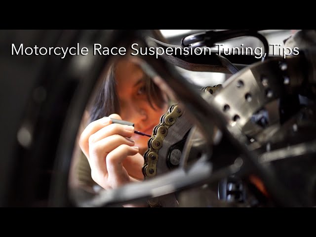 Suspensions moto racing pour un usage sur circuit