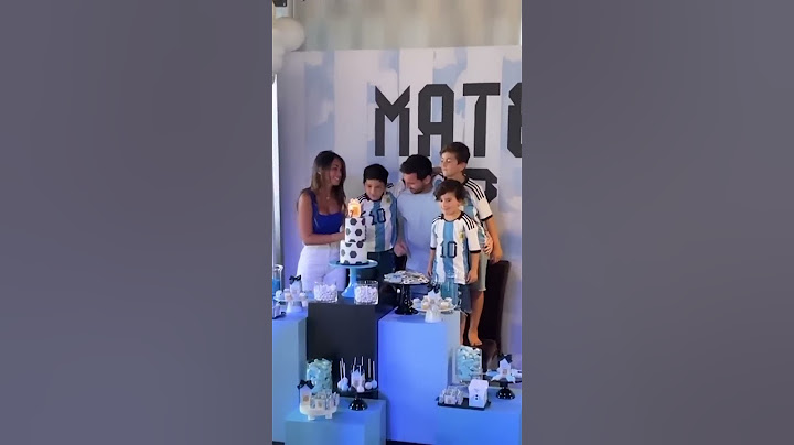 The Messi family celebrates Mateo Messi's 7th birthday ❤️