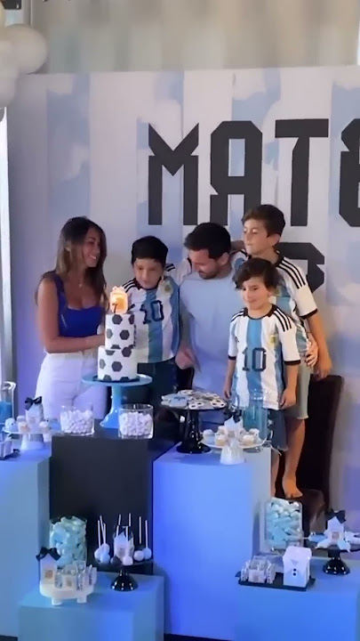 The Messi family celebrates Mateo Messi's 7th birthday ❤️