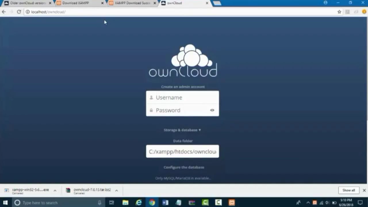 Cara membuat cloud server local menggunakan owncloud di windows 10 ... Cara membuat cloud server local menggunakan owncloud di windows 10 ...