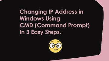 How to Change IP Address in Windows Using CMD (Command Prompt) In 3 Easy Steps.🤓