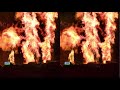 3D SBS VR photos: Las Vegas Water &amp; Fire (Side by Side format for smartphone with VR glasses)