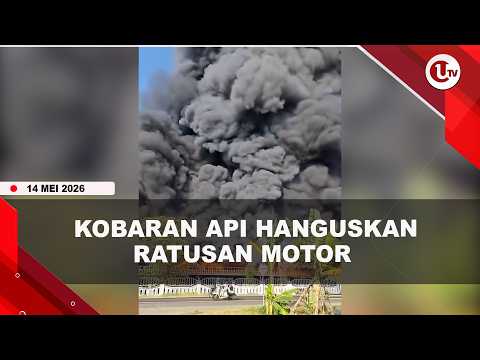 RATUSAN MOTOR LUDES TERBAKAR DI AREA PARKIR PABRIK BAN, KERUGIAN DITAKSIR RATUSAN JUTA | U-NEWS