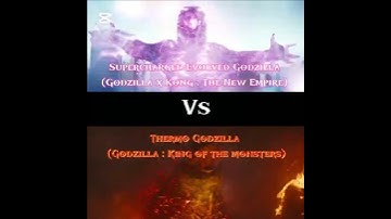 Supercharged Evolved Godzilla (GxK) Vs Thermo Godzilla (Kotm) #godzillaxkongthenewempire #godzilla