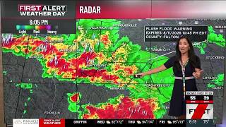 First Alert | Flash Flood Warning in effect for parts of Fulton, Fayette, and Coweta Counties thr...