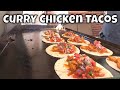 Thai Red Curry Chicken Tacos on the Blackstone Griddle