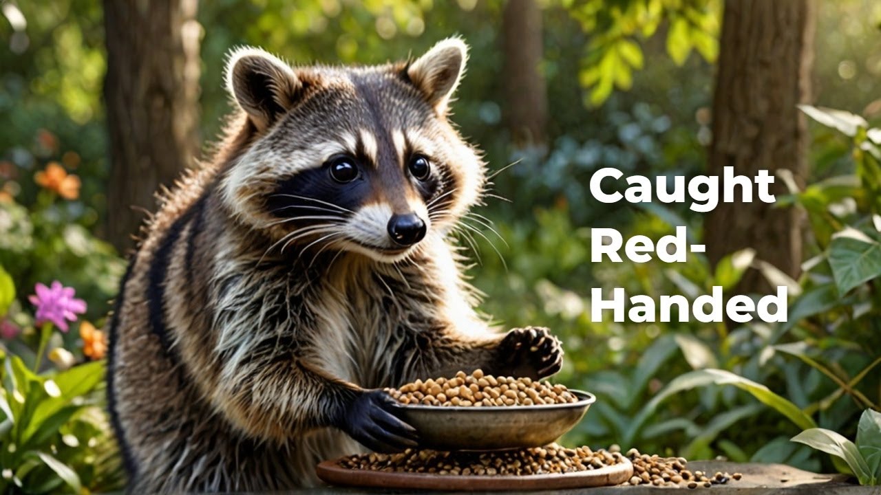 Raccoon Caught In The Act: The Most Hilarious Bird Feeder Bandit - YouTube