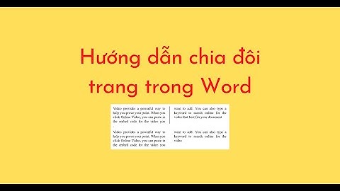 Hướng dẫn chia trang trong word 2023 năm 2024