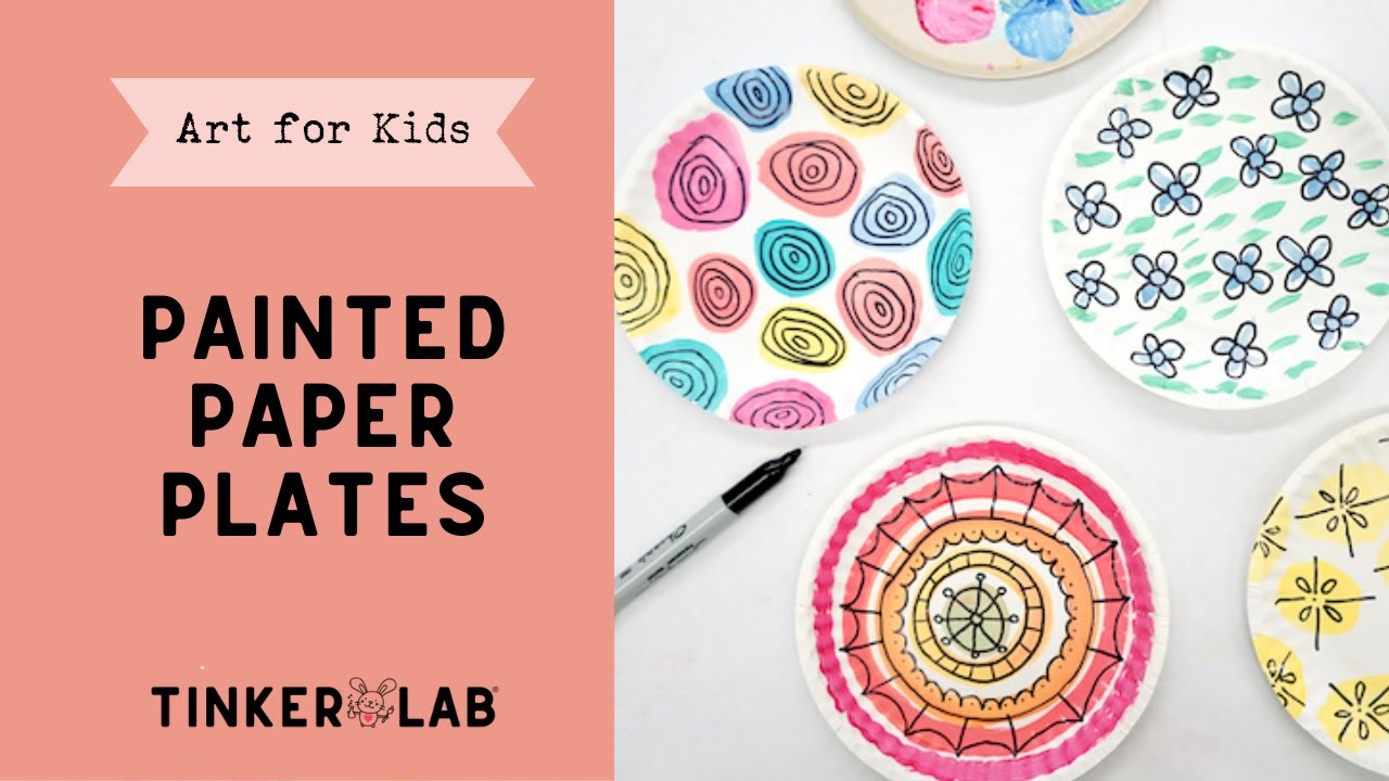 Painting And Drawing Paper Plate Craft - Tinkerlab