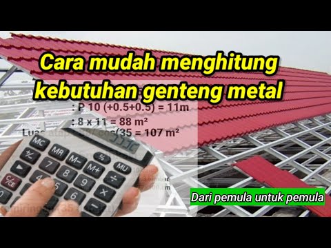 Video: Dimensi Lembaran Genteng Metal, Serta Cara Menghitung Berat Atap 1 M2