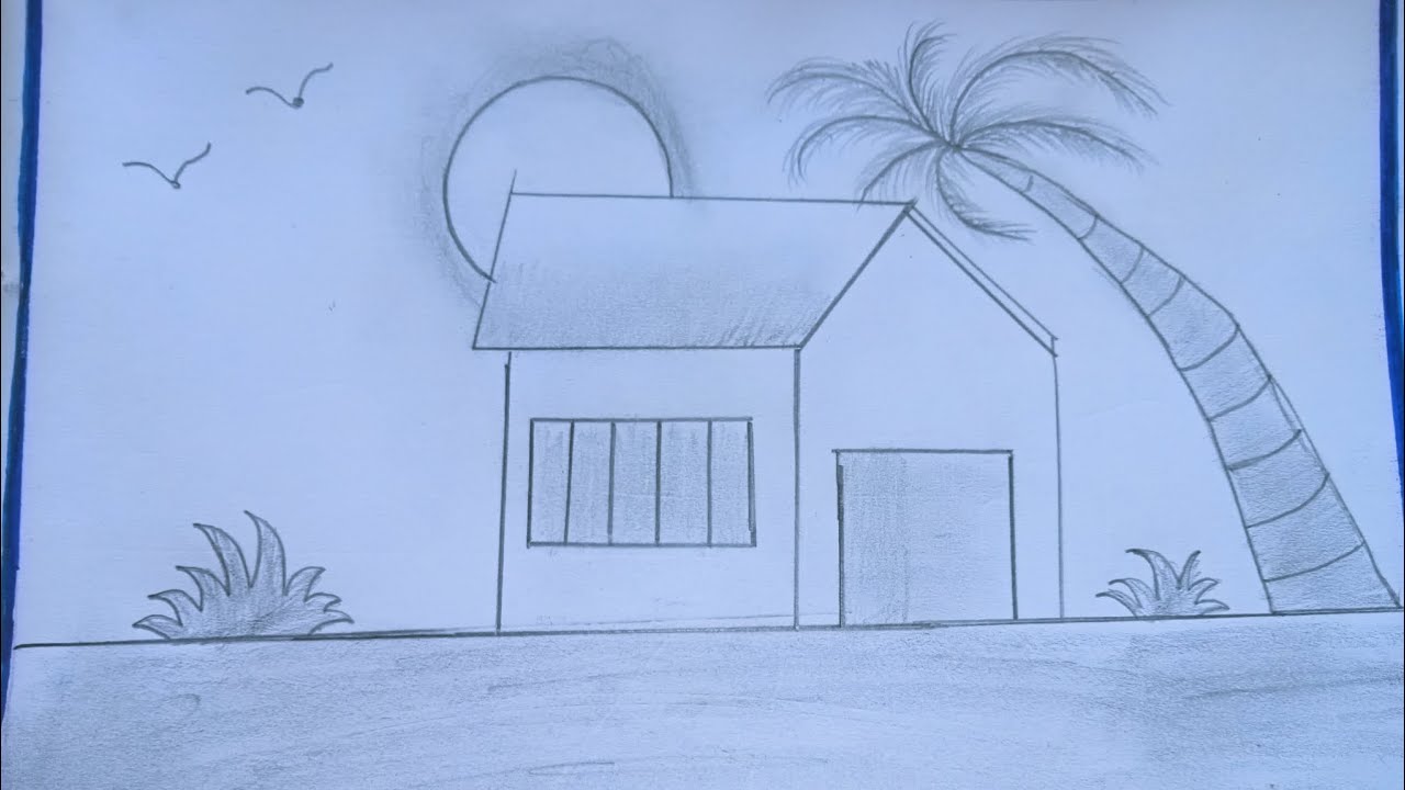 सीनरी का चित्र बनाए ||#video #drawing #education #trending - YouTube