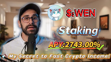 💵 I earned 2743.00% APY from Solana WEN staking — zero risk and instant withdrawal anytime!