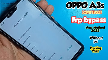 OPPO A3s FRP BYPASS|OPPO CPH1853 FRP BYPASS WITHOUT PC|OPPO CPH1803 GOOGLE ACCOUNT REMOVE WITHOUT PC