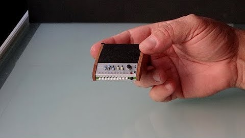 KORG MINIPOPS 7 RHYTHM BOX - Handmade Miniature 1/6 scale..