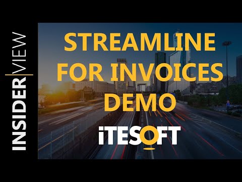 Streamline for Invoices Demonstration | ITESOFT Insider View