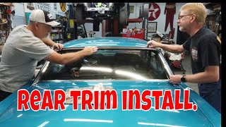 Mustang rear window seal and trim install. Jade part 103.