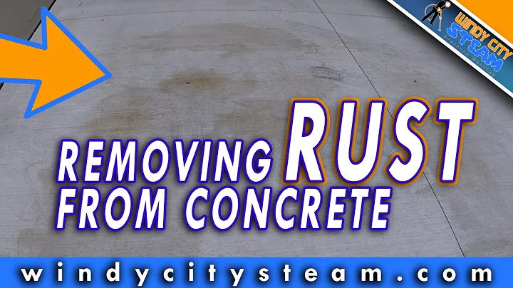 Removendo manchas de ferrugem do concreto - Lavagem sob pressão e tratamento de manchas de ferrugem