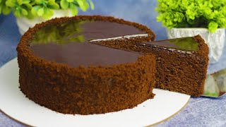 Chocolate healthy cake! Gluten-free, sugar-free! A simple recipe!