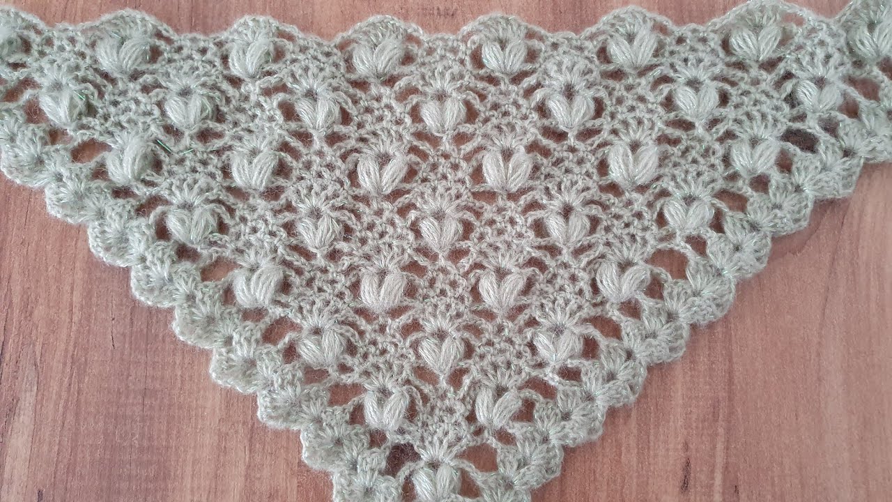 Эта шаль для вас ✅️ Модели треугольных шалей крючком