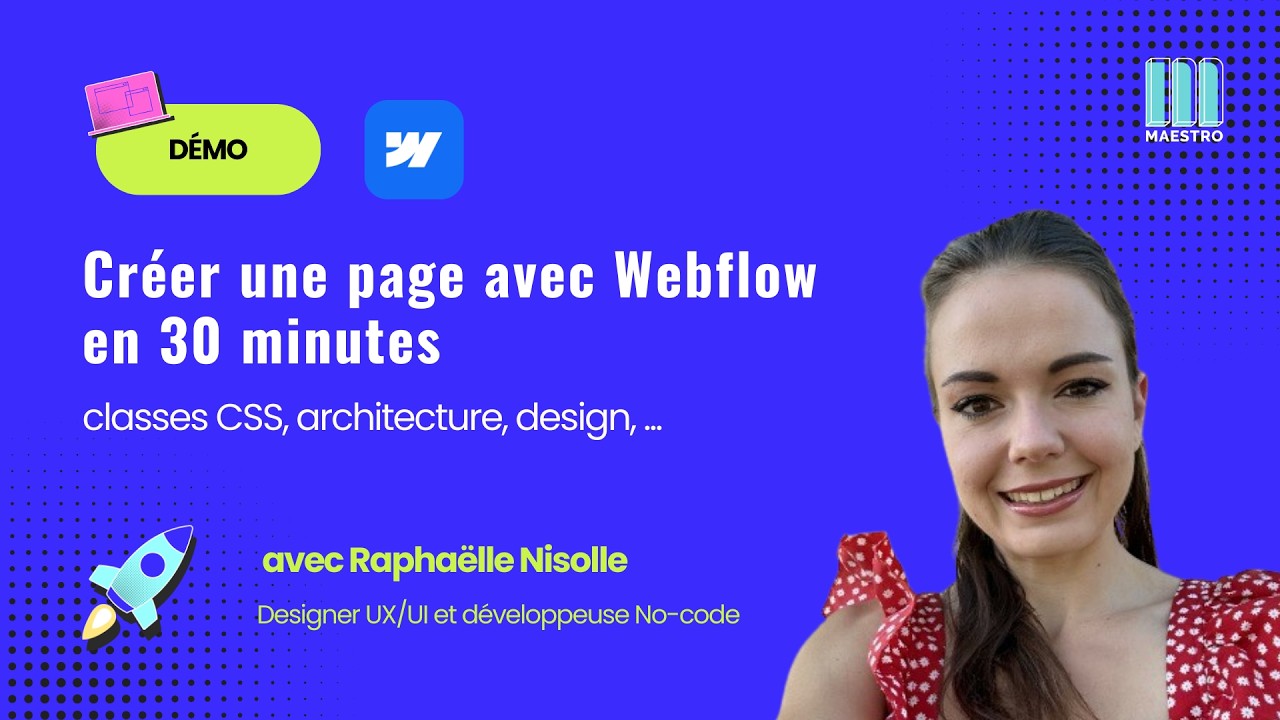 Démo Webflow : Créer un site web sans coder - YouTube