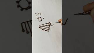 Do's & Don'ts of Mehandi 🌿Simple Henna design @JustMehandi#ytshorts #mehandi #henna #hack #viral