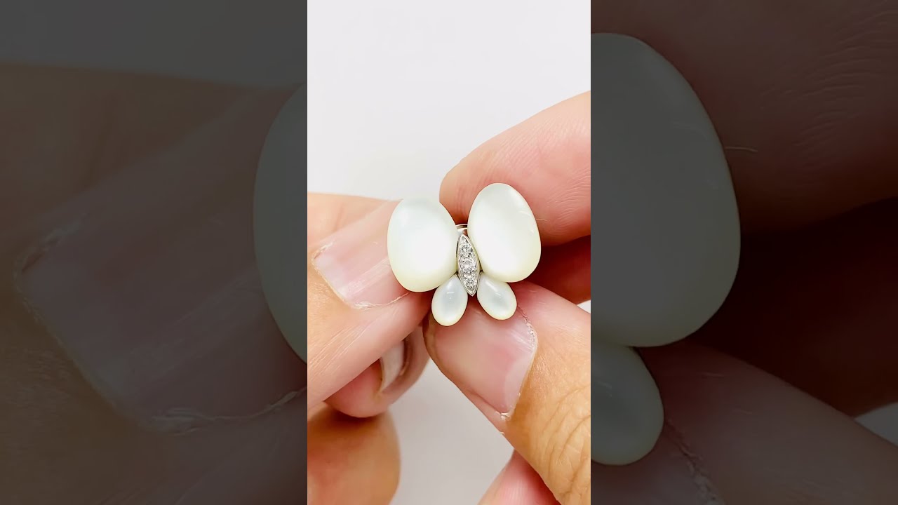 天然白蝶貝 蝶々ピンブローチ タイピン ラペルピン 卸価格 送料
