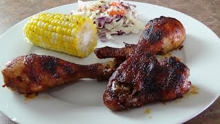 دجاج مشوي بصوص الباربكيوOven baked bbq chicken