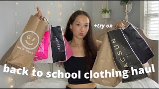 HUGE BACK TO SCHOOL CLOTHING HAUL+TRY ON!!!