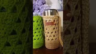 hand free 물병 커버/전화기가방 코바늘 뜨기 (Crochet water bottle holder)#shorts#물병커버#전화기가방#CrochetPhoneBag