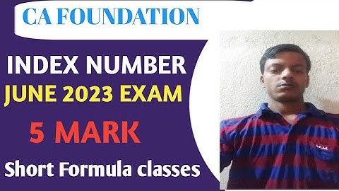 ca foundation index number classes .#indexnumbers #statistics #cafoundation #icaistudymaterial