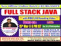 Full stack java package tutorials by mr nagoor babu sir