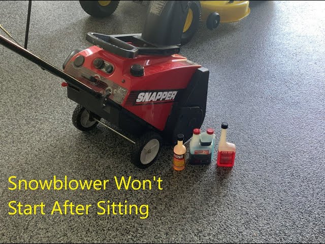Snowblower Won't Start After Sitting: Quick Fixes