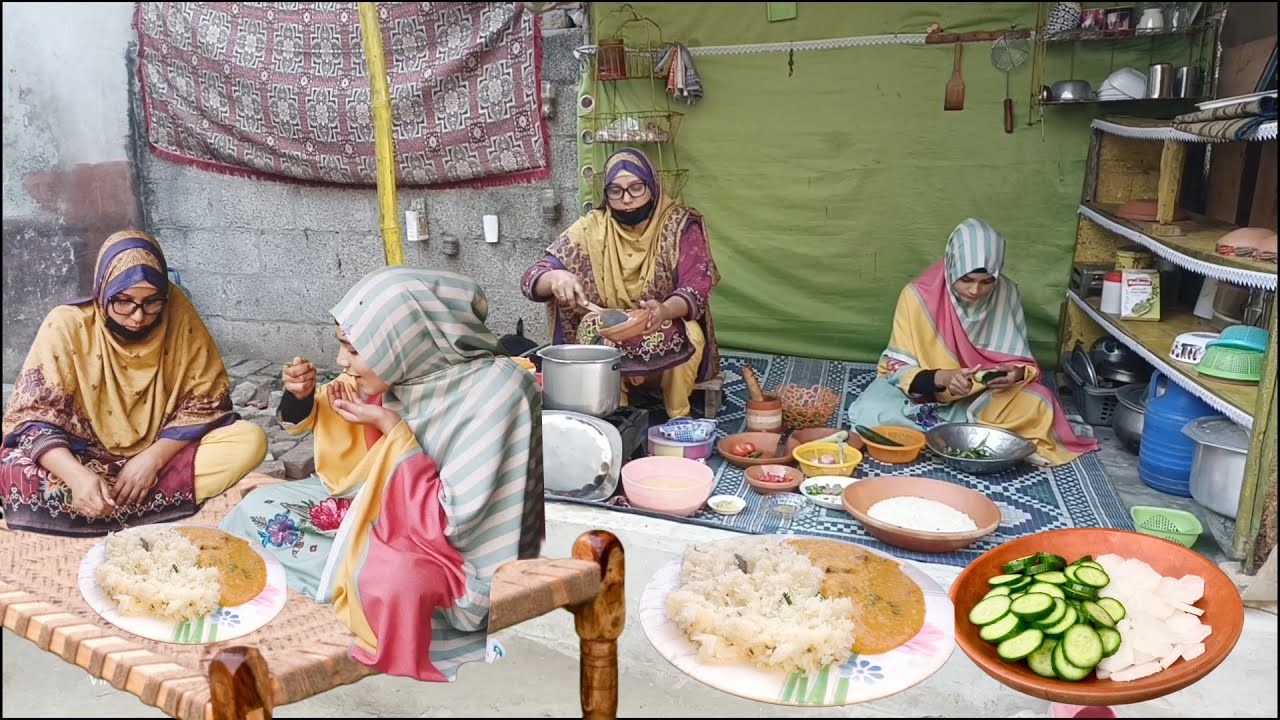 Village and lunch  lentil and rice recipe  Village Life Village Dream Life