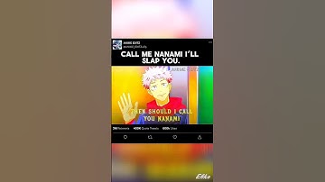 CALL ME NANAMI I’LL SLAP YOU👋🤣#gojo#anime#jujutsukaisen#shorts#shortsfeed