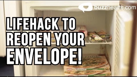 How to reopen your envelope! - Lifehack