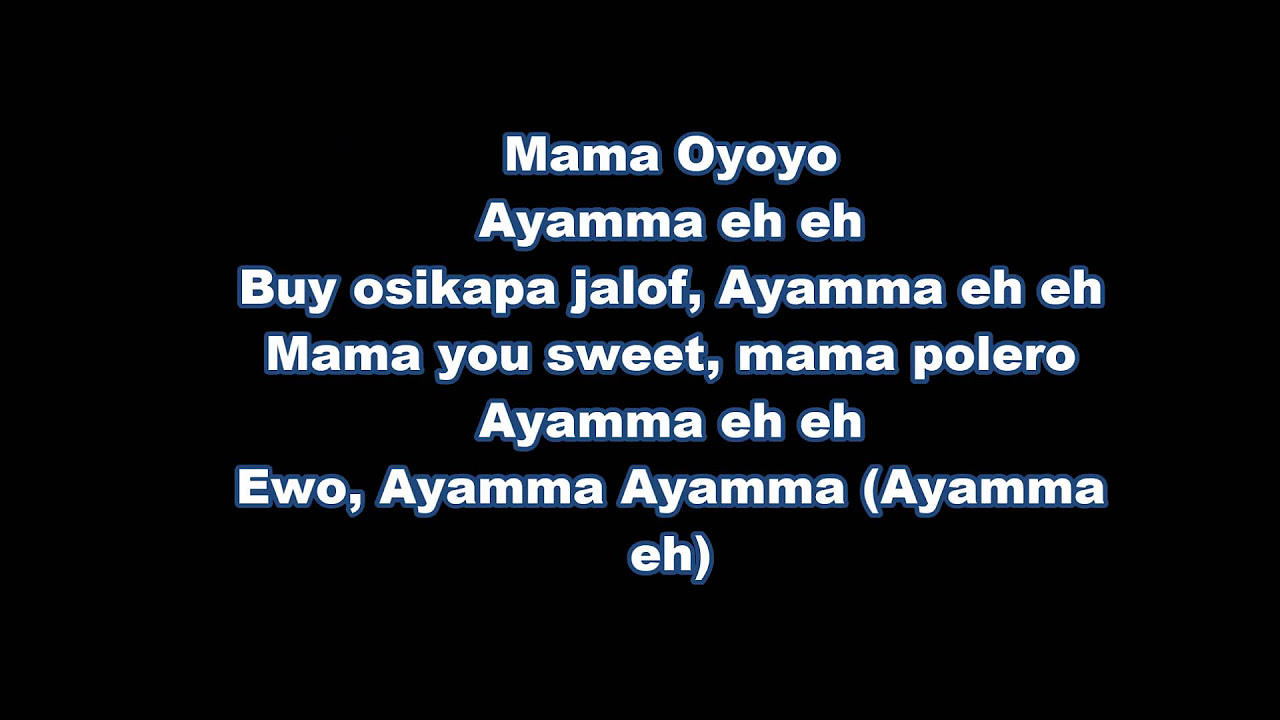 Mama oyoyo   iyanya yemi alade tekno olamide selebobo LYRICS