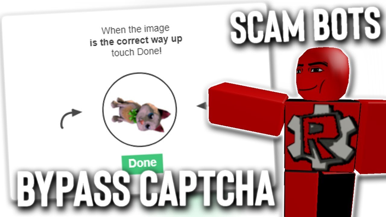 Roblox Scam Bots Bypassed New Captcha Already Youtube - how to bypass roblox verification