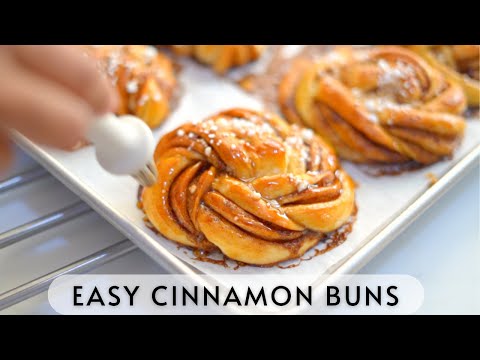 Easy Swedish Cinnamon Buns Recipe | How to make Kanelbullar | Swedish Kanelbullar