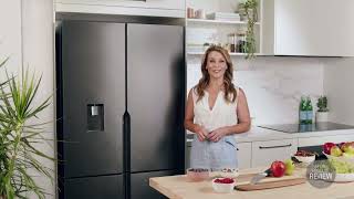 564L Quad Door Fridge - Matte charcoal black (WQE5660BA)