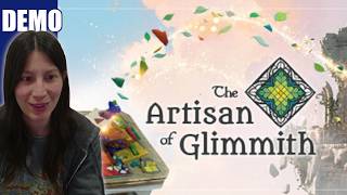 Pretty stained glass logic grids | The Artisan of Glimmith (demo) Playthrough