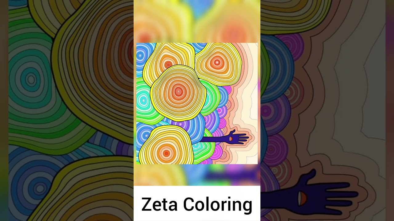 Trending mind relaxing ASMR colouring viral video for adults | Zeta Coloring 