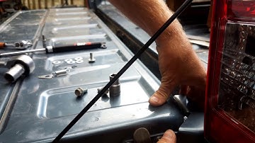 DMAX Tailgate strut installation instructions