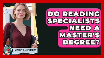 Do Reading Specialists Need A Master