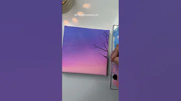 Sunset Landscape Painting Acrylic Painting Tutorial For Beginners 