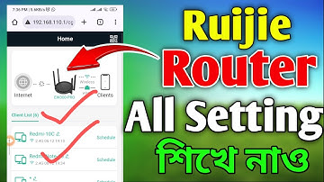 Ruijie Router All settings. Ruijie Router
